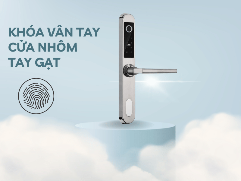 Khóa cửa nhôm tay gạt