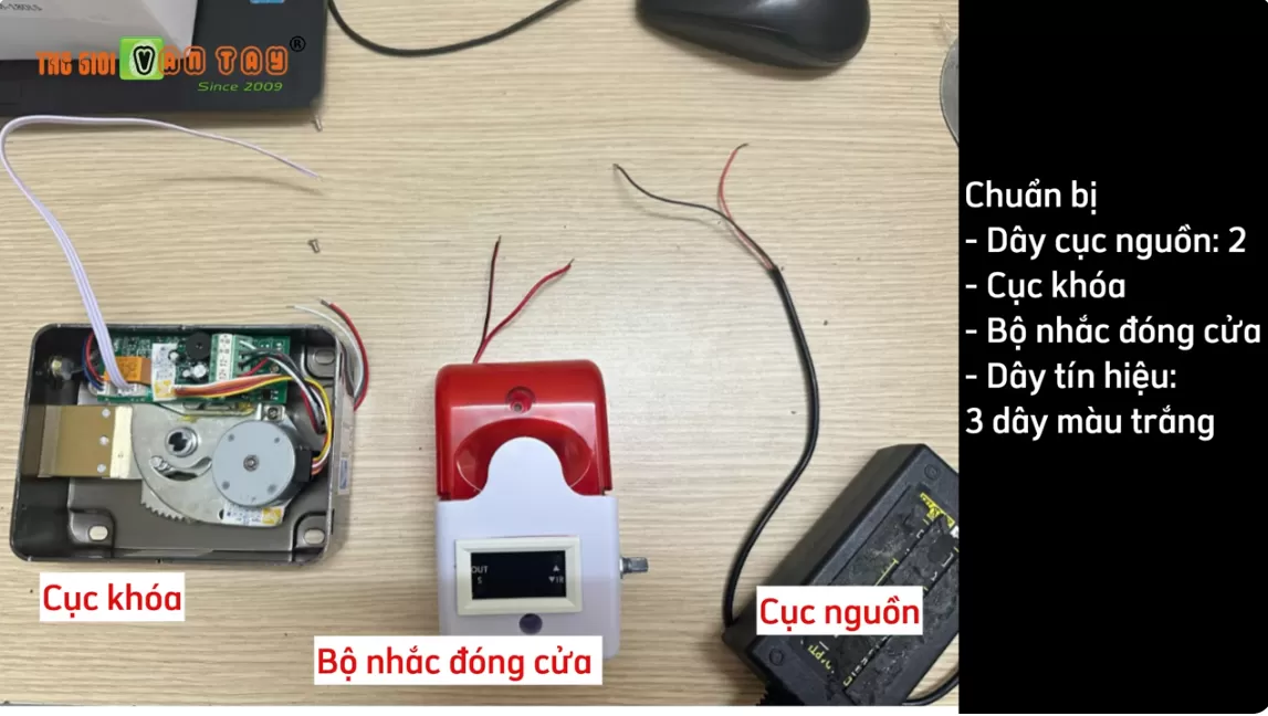 Chuẩn bị thiết bị cần thiết