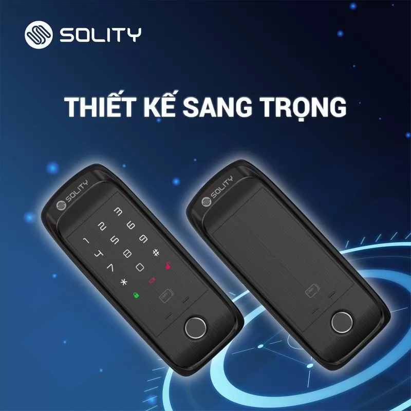Kh&oacute;a cửa điện tử v&acirc;n tay Solity GA-60BH-4