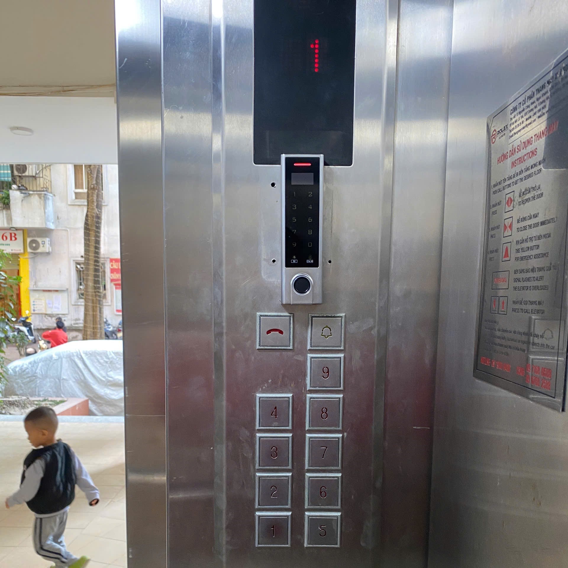 Khóa Vân Tay thang máy HFD3