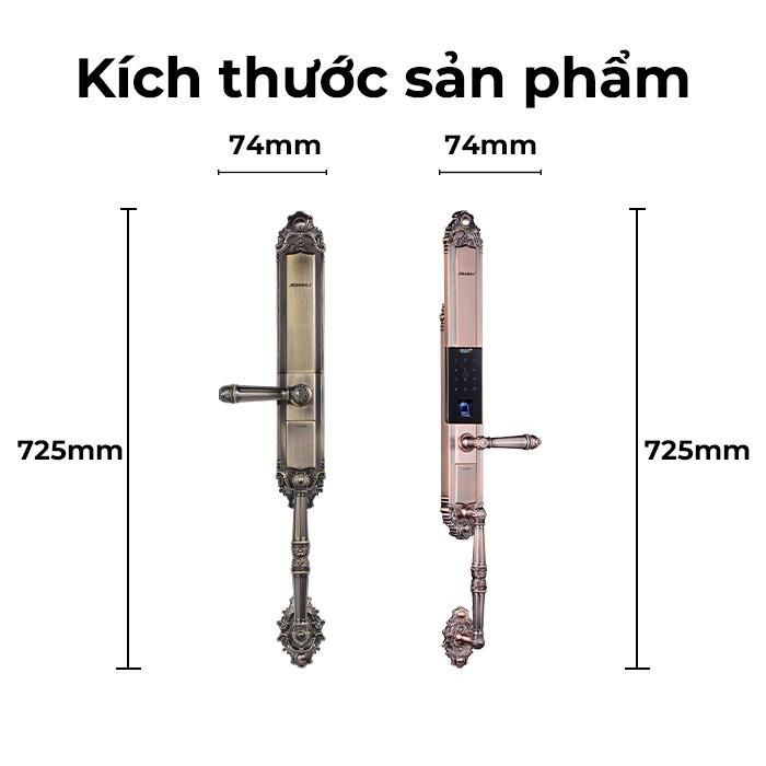 Khóa vân tay Tân Cổ Điển KAADAS 6001