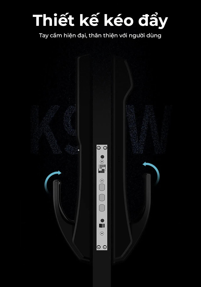 Khóa vân tay cửa gỗ Kaadas K9-5W hiện đại, bảo mật cao, phù hợp cửa gỗ. kéo đẩy