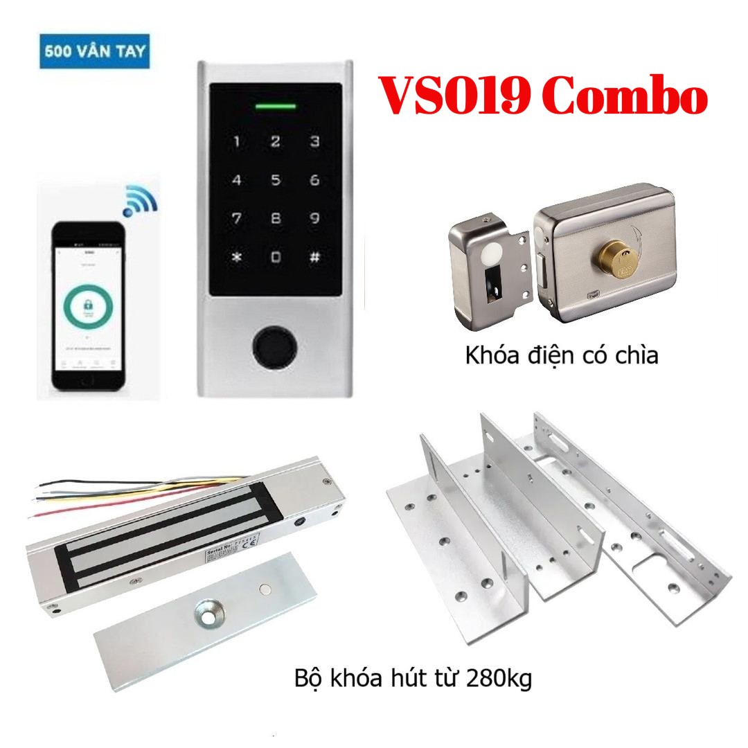 Bộ Combo Khóa Vân Tay Cửa Sắt VS019: Giải Pháp An Toàn và Tiện Dụng