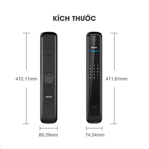 Khóa Nhận Diện Khuôn Mặt Philips DDL702-8HWS | Face ID 3D, Bảo Mật Cao