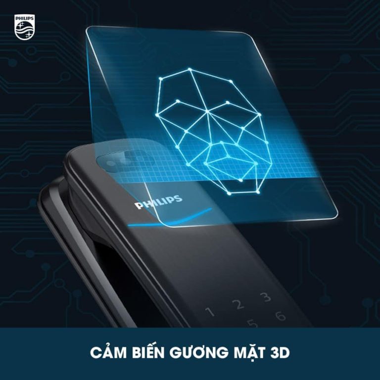 Face ID 3D trên khóa Philips DDL702-8HWS