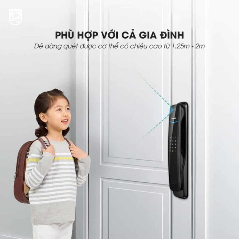 Khóa Nhận Diện Khuôn Mặt Philips DDL702-8HWS | Face ID 3D, Bảo Mật Cao