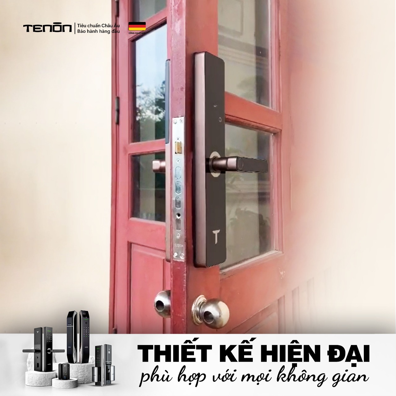 Khóa Cửa Vân Tay Tenon K60 – Khóa Thông Minh Bảo Mật Cao