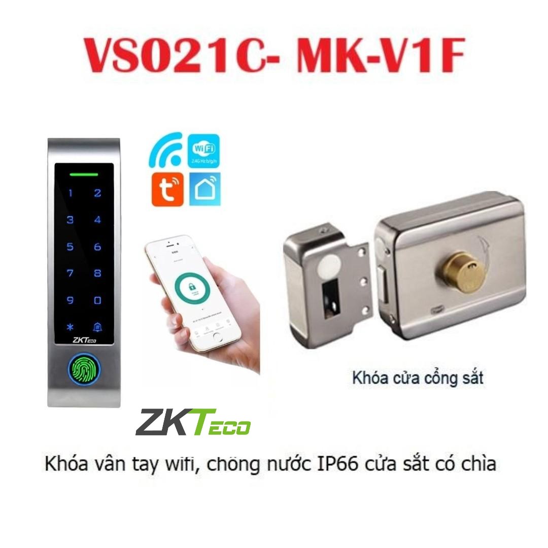 Khóa vân tay nhà trọ VS021C- ZKTeco MK-V1F