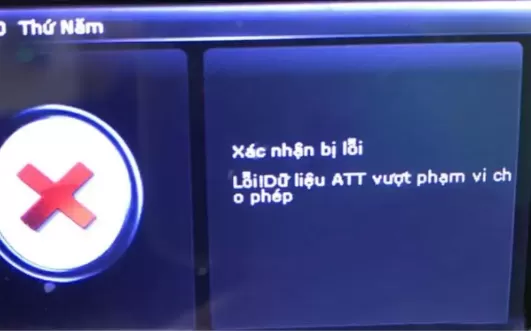 Lỗi máy chấm công đầy bộ nhớ