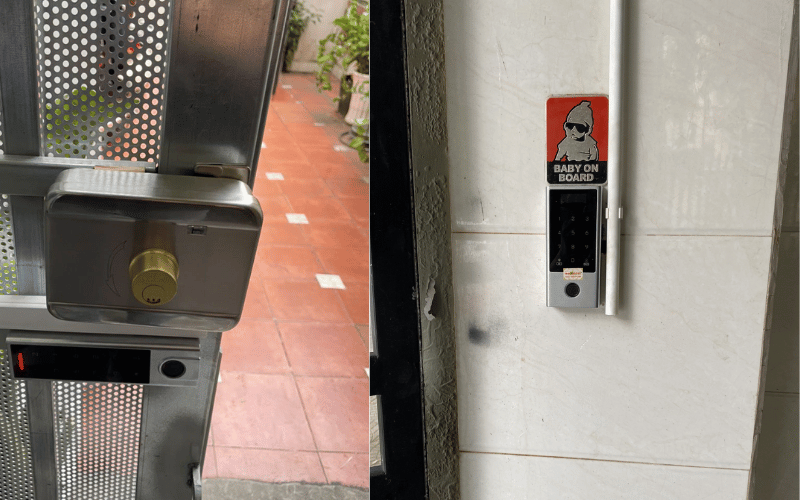 Khóa vân tay cửa cổng