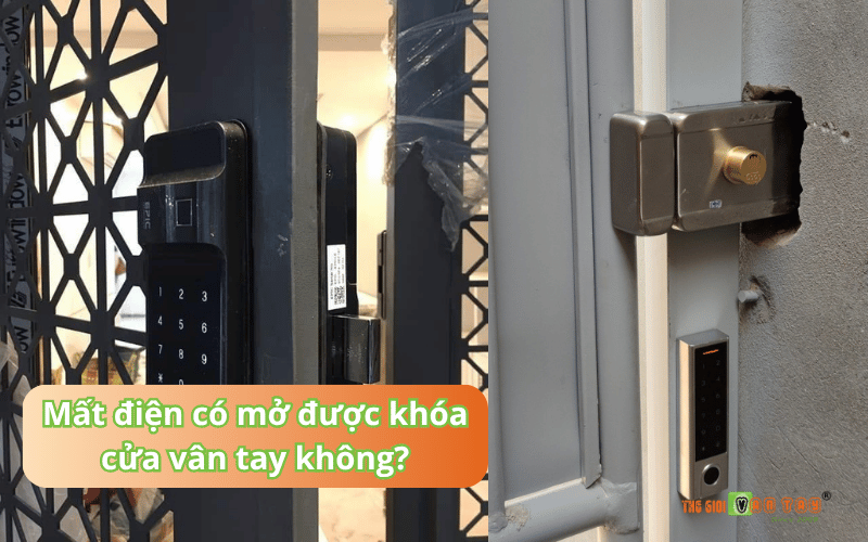 Mất điện có mở được khóa cửa vân tay không?