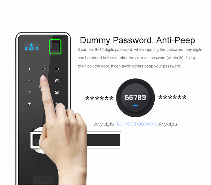 Khóa vân tay Baling S1 thẻ mật mã
