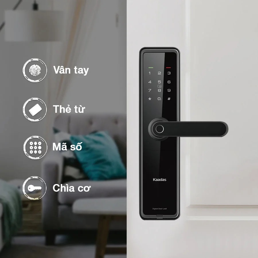 khóa vân tay kaadas L8- Cửa Khóa Thông Minh Bảo Vệ Tối Ưu