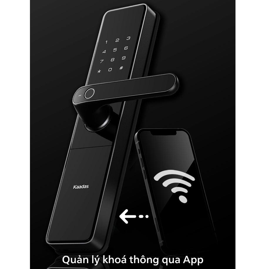 Khóa thông minh, Khóa vân tay wifi Kaadas S500-5W