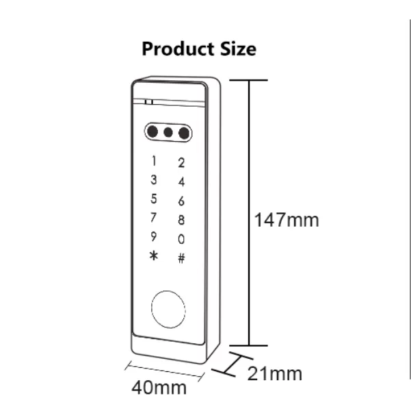 Khóa Khuôn mặt, vân tay, thẻ từ thang máy Secukey VF7