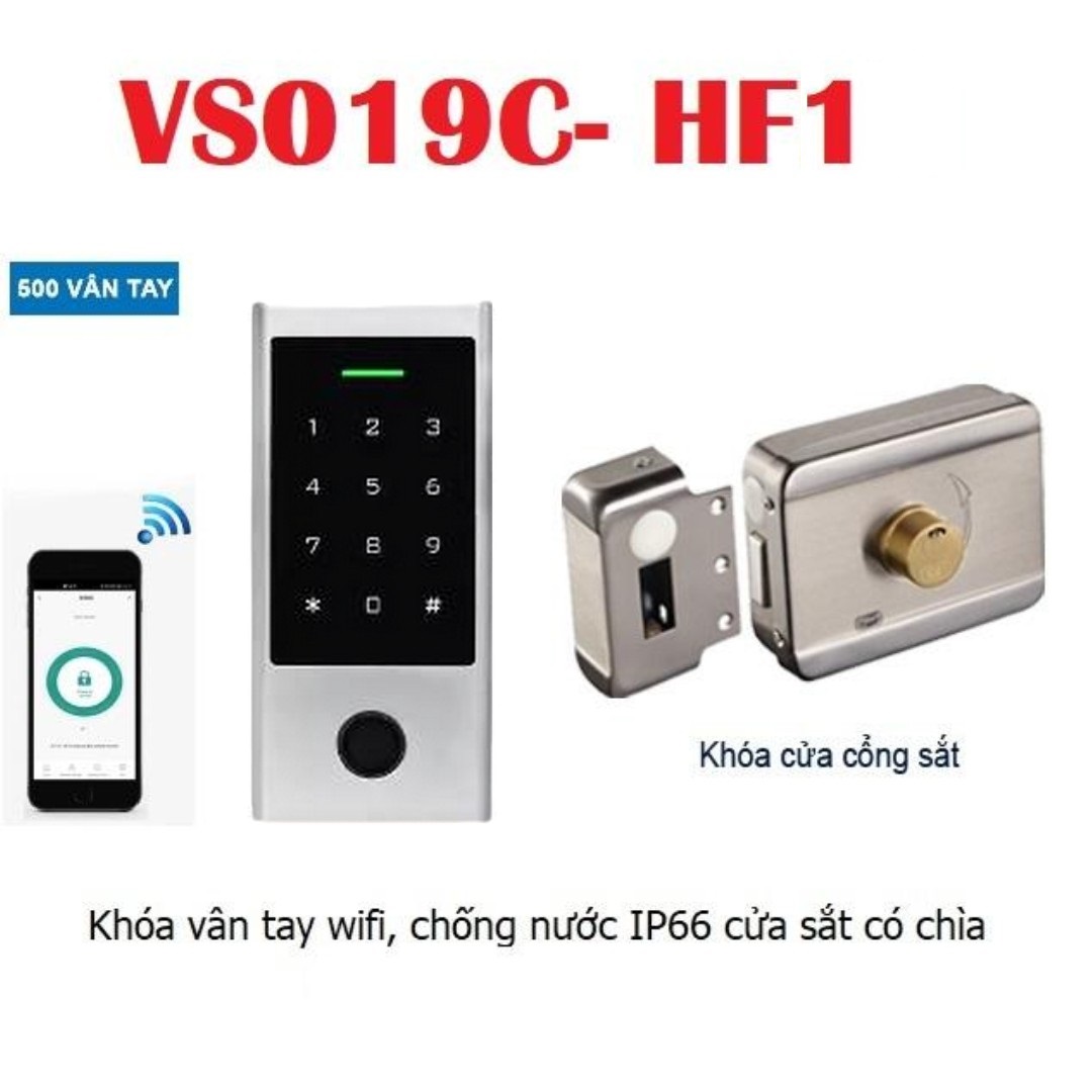 Khóa vân tay cửa sắt VS019C- HF1