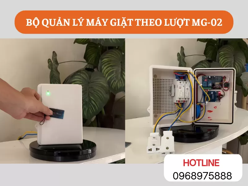 Bộ quản lý máy giặt MG02 là gì? Giải pháp quản lý lượt giặt cho nhà trọ