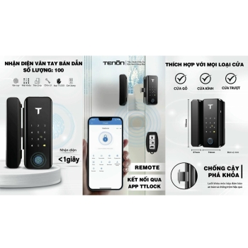 Khóa Cửa Kính Thông Minh Tenon G4