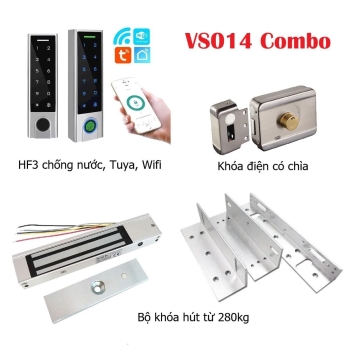 Bộ VS014 Combo Khóa Thông Minh Cửa Sắt