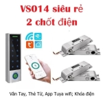 Khóa vân tay cửa sắt VS014 siêu rẻ 2 chốt