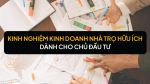 Tư Duy Kinh Doanh Nhà Trọ Hiệu Quả: Tối Ưu Lợi Nhuận Với Công Nghệ Hiện Đại